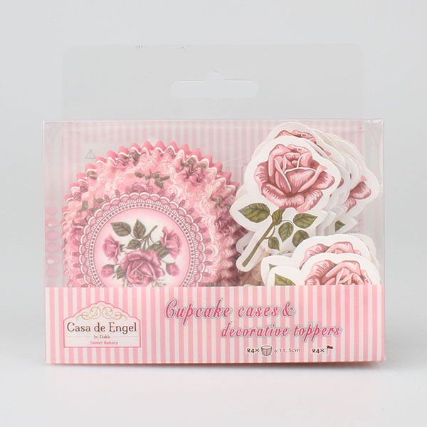 Cupcake košíky s ružičkami