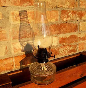 Petrolejový lampáš v retro štýle