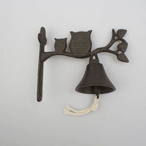Liatinový zvonec so sovičkami, hnedý