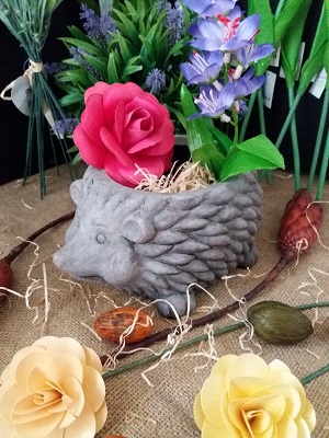 Kameninový kvetináč ježko