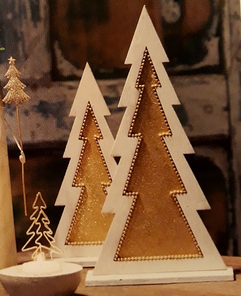 Vianočná dekorácia, zlatý stromček