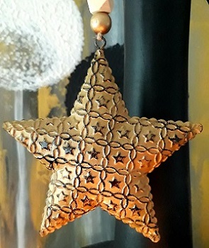 Vianočná dekorácia hviezda