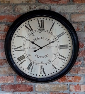 Kovové hodiny Cafe de la tour - 61,5cm