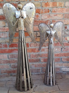 Kovový anjel, svietnik 80 cm a 100cm